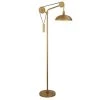 Neo 72 in. Aged Brass Floor Lamp with Solid Wheel Pulley System by Meyer&Cross -Hot Sale HomeGlam Store aged brass meyer cross floor lamps fl0715 64 1000