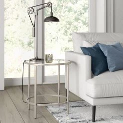 Neo 33.5 in. Aged Steel Table Lamp with Spoke Wheel Pulley System by Meyer&Cross -Hot Sale HomeGlam Store aged steel meyer cross table lamps tl0719 31 1000