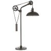 Neo 33.5 in. Aged Steel Table Lamp with Spoke Wheel Pulley System by Meyer&Cross -Hot Sale HomeGlam Store aged steel meyer cross table lamps tl0719 64 1000