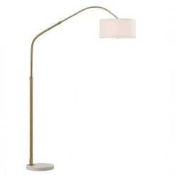 Aero 81 in. H Antique Brass Furnish Retractable Arch Floor Lamp by HomeGlam