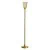 Orchid 72 in. Antique Brass Finish Torchiere Floor Lamp with Crystal Shade and A LED Bulb Included by HomeGlam -Hot Sale HomeGlam Store antique brass homeglam floor lamps hg9717tr ab 64 1000