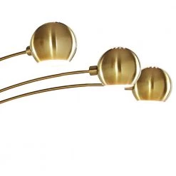 Orbs 84 in. Antique Brass Finish 5-Light Dimmable Arch Floor Lamp by HomeGlam -Hot Sale HomeGlam Store antique brass homeglam floor lamps hl6003 ab 4f 1000