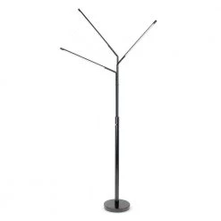 Terminals 3-Light 24-Watt Tube LED Adjustable Floor Lamp -Black by HomeGlam