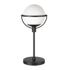 Mathias 21 in. Blackened Bronze Globe Table Lamp by Meyer&Cross
