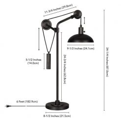 Neo Blackened Bronze Pulley Table Lamp by Meyer&Cross -Hot Sale HomeGlam Store black meyer cross table lamps tl0304 44 1000