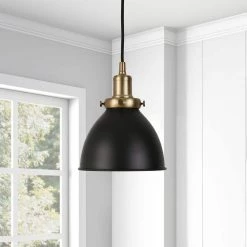 Madison 1-Light Blackened Bronze Pendant by Meyer&Cross -Hot Sale HomeGlam Store blackened bronze brass meyer cross chandeliers pd0080 c3 1000