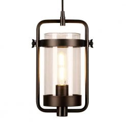 Orion Industrial Blackened Bronze Metal and Glass Pendant by Meyer&Cross -Hot Sale HomeGlam Store blackened bronze meyer cross chandeliers pd0247 fa 1000