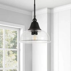 1-Light Blackened Bronze Seeded Glass Pendant by Meyer&Cross 11 1-Light Blackened Bronze Seeded Glass Pendant by Meyer&Cross -Hot Sale HomeGlam Store blackened bronze meyer cross chandeliers pd0328 c3 1000