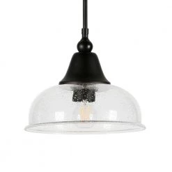 1-Light Blackened Bronze Seeded Glass Pendant by Meyer&Cross 15 1-Light Blackened Bronze Seeded Glass Pendant by Meyer&Cross -Hot Sale HomeGlam Store blackened bronze meyer cross chandeliers pd0328 fa 1000