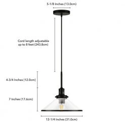 Milo 1-Light Blackened Bronze and Glass Pendant by Meyer&Cross -Hot Sale HomeGlam Store blackened bronze meyer cross chandeliers pd0336 1f 1000