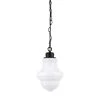 Annie 1-Light Blackened Bronze Pendant with White Milk Glass Shade by Meyer&Cross -Hot Sale HomeGlam Store blackened bronze meyer cross chandeliers pd0501 64 1000