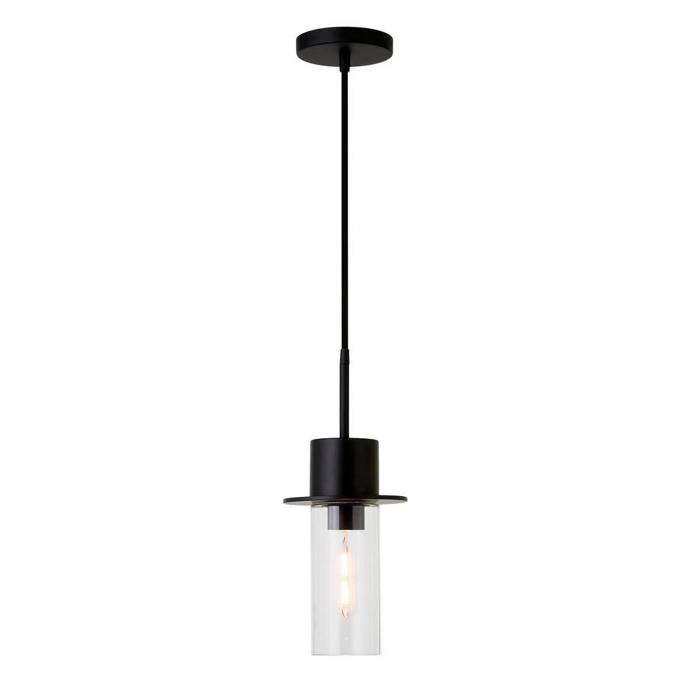 Idris 1-Light Blackened Bronze Pendant with Clear Glass Shade by Meyer&Cross 5 Idris 1-Light Blackened Bronze Pendant with Clear Glass Shade by Meyer&Cross - Image 3