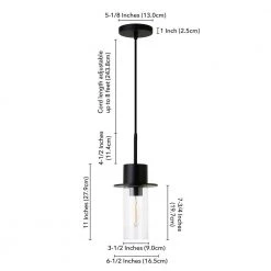 Idris 1-Light Blackened Bronze Pendant with Clear Glass Shade by Meyer&Cross 13 Idris 1-Light Blackened Bronze Pendant with Clear Glass Shade by Meyer&Cross -Hot Sale HomeGlam Store blackened bronze meyer cross chandeliers pd0624 fa 1000