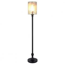 Numit 68.75 in. Blackened Bronze Floor Lamp with Mercury Glass Shade by Meyer&Cross -Hot Sale HomeGlam Store blackened bronze meyer cross floor lamps fl0012 4f 1000