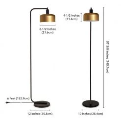 Cadmus 57 in. Blackened Bronze Floor Lamp by Meyer&Cross -Hot Sale HomeGlam Store blackened bronze meyer cross floor lamps fl0083 1f 1000