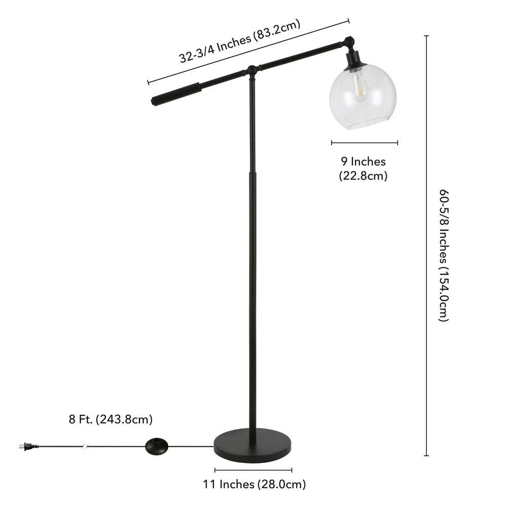 Dardan 60.63 in. Blackened Bronze Floor Lamp by Meyer&Cross 9 Dardan 60.63 in. Blackened Bronze Floor Lamp by Meyer&Cross - Image 7