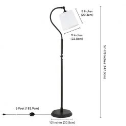 Harland 58 in. Blackened Bronze Arc Floor Lamp by Meyer&Cross -Hot Sale HomeGlam Store blackened bronze meyer cross floor lamps fl0161 44 1000