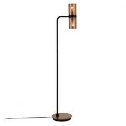 Zevon 62 in. Matte Black and Brass Floor Lamp by Meyer&Cross -Hot Sale HomeGlam Store blackened bronze meyer cross floor lamps fl0162 d4 1000