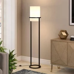 Casimir 62 in. Blackened Bronze Floor Lamp by Meyer&Cross -Hot Sale HomeGlam Store blackened bronze meyer cross floor lamps fl0178 1f 1000