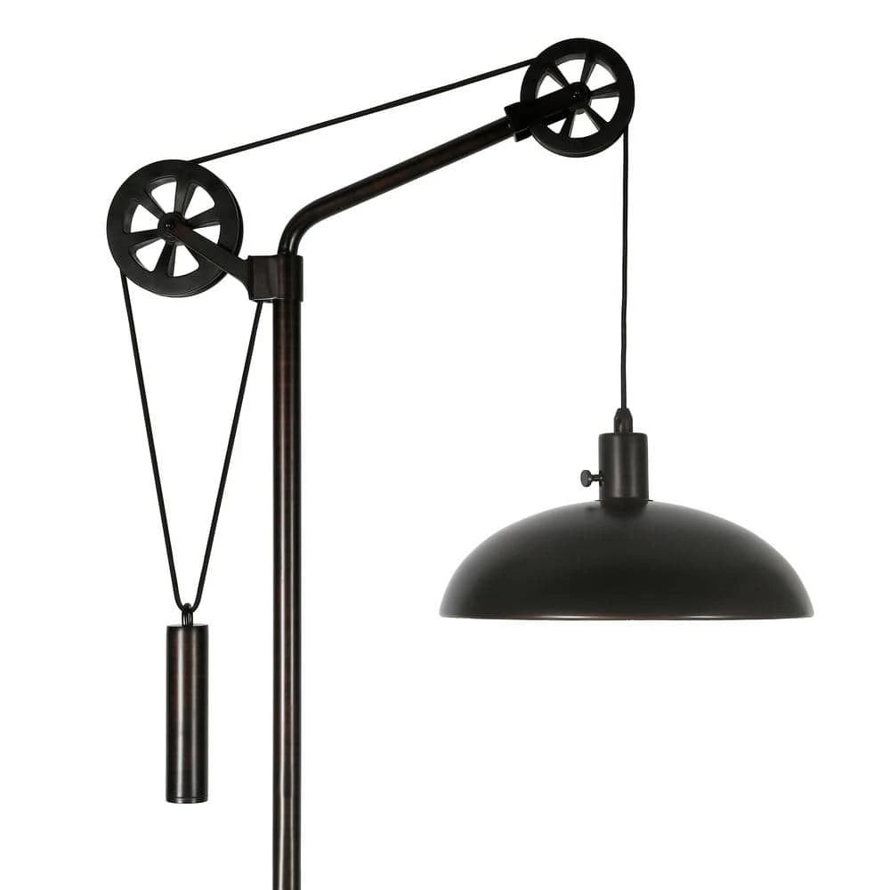 Pablo Blackened Bronze Pully Floor Lamp by Meyer&Cross 9 Pablo Blackened Bronze Pully Floor Lamp by Meyer&Cross - Image 7