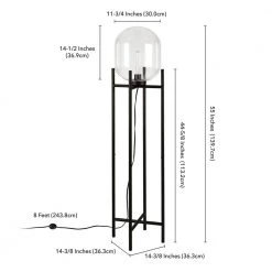 Edison 55 in. Blackened Bronze Floor Lamp by Meyer&Cross -Hot Sale HomeGlam Store blackened bronze meyer cross floor lamps fl0338 44 1000