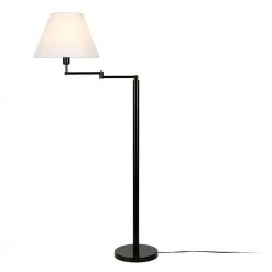 Moby 62 in. Swing Arm Blackened Bronze Lamp Empire Shade by Meyer&Cross 17 Moby 62 in. Swing Arm Blackened Bronze Lamp Empire Shade by Meyer&Cross -Hot Sale HomeGlam Store blackened bronze meyer cross floor lamps fl0347 1f 1000
