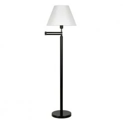 Moby 62 in. Swing Arm Blackened Bronze Lamp Empire Shade by Meyer&Cross