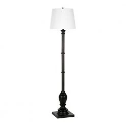 Minnie 68 in. Farmhouse Blackened Bronze Lamp with Empire Shade by Meyer&Cross
