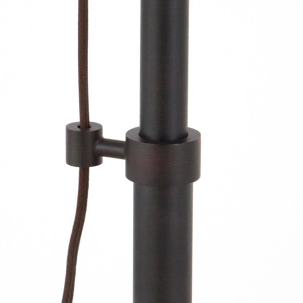 Descartes 70 in. Blackened Bronze Floor Lamp with Milk Glass Shade and Pulley System by Meyer&Cross 10 Descartes 70 in. Blackened Bronze Floor Lamp with Milk Glass Shade and Pulley System by Meyer&Cross - Image 8