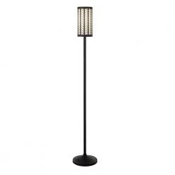 Delia 63.50 in. Blackened Bronze Floor Lamp with Layered Chevron Shade by Meyer&Cross -Hot Sale HomeGlam Store blackened bronze meyer cross floor lamps fl0578 4f 1000