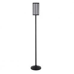 Delia 63.50 in. Blackened Bronze Floor Lamp with Layered Chevron Shade by Meyer&Cross