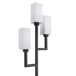 Basso 69.5 in. Blackened Bronze 3-Light Torchiere Floor Lamp with Fabric Shades by Meyer&Cross -Hot Sale HomeGlam Store blackened bronze meyer cross floor lamps fl0600 4f 1000