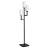 Basso 69.5 in. Blackened Bronze 3-Light Torchiere Floor Lamp with Fabric Shades by Meyer&Cross -Hot Sale HomeGlam Store blackened bronze meyer cross floor lamps fl0600 64 1000