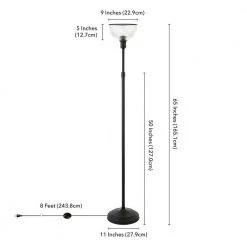 Francis 65 in. Blackened Bronze Torchiere Floor Lamp by Meyer&Cross -Hot Sale HomeGlam Store blackened bronze meyer cross floor lamps fl0727 fa 1000