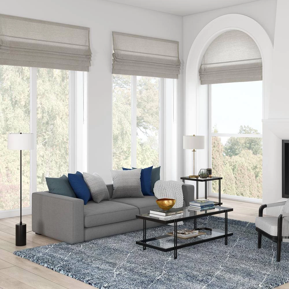 Somerset 64 in. Blackened Bronze Floor Lamp with Drum Shade by Meyer&Cross 10 Somerset 64 in. Blackened Bronze Floor Lamp with Drum Shade by Meyer&Cross - Image 8