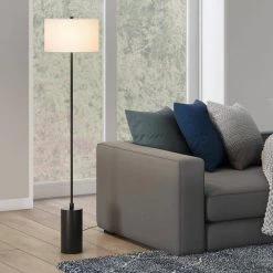 Somerset 64 in. Blackened Bronze Floor Lamp with Drum Shade by Meyer&Cross 14 Somerset 64 in. Blackened Bronze Floor Lamp with Drum Shade by Meyer&Cross -Hot Sale HomeGlam Store blackened bronze meyer cross floor lamps fl0734 44 1000