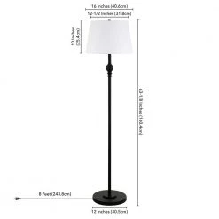 Tucker 62 in. Blackened Bronze Floor Lamp by Meyer&Cross -Hot Sale HomeGlam Store blackened bronze meyer cross floor lamps fl0814 44 1000