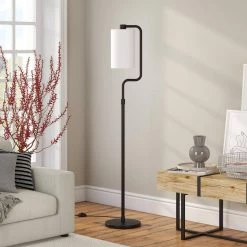 Rotolo 62 in. Blackened Bronze Floor Lamp by Meyer&Cross -Hot Sale HomeGlam Store blackened bronze meyer cross floor lamps fl0853 4f 1000
