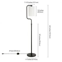 Rotolo 62 in. Blackened Bronze Floor Lamp by Meyer&Cross -Hot Sale HomeGlam Store blackened bronze meyer cross floor lamps fl0853 fa 1000