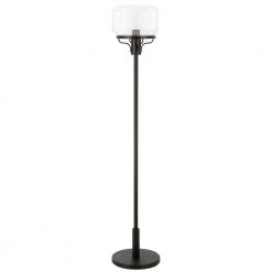 Tatum 62 in. Blackened Bronze Globe and Stem Floor Lamp by Meyer&Cross