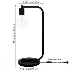 Morgan 20.5 in. Blackened Bronze Arc Table Lamp by Meyer&Cross -Hot Sale HomeGlam Store blackened bronze meyer cross lamp bases tl1027 44 1000