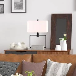 Holden 22-3/4 in. Blackened Bronze and Concrete Table Lamp by Meyer&Cross -Hot Sale HomeGlam Store blackened bronze meyer cross table lamps tl0086 31 1000