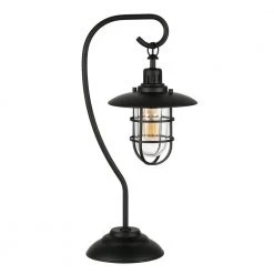 Bay 22 in. Blackened Bronze Nautical Lantern Lamp by Meyer&Cross