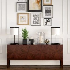 Peyton 22 in. Asymmetric Blackened Bronze Table Lamp by Meyer&Cross -Hot Sale HomeGlam Store blackened bronze meyer cross table lamps tl0214 1f 1000