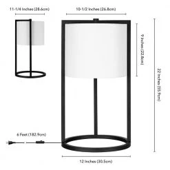 Peyton 22 in. Asymmetric Blackened Bronze Table Lamp by Meyer&Cross -Hot Sale HomeGlam Store blackened bronze meyer cross table lamps tl0214 44 1000