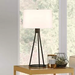 Nova 28 in. Blackened Bronze Tapered Table Lamp by Meyer&Cross -Hot Sale HomeGlam Store blackened bronze meyer cross table lamps tl0393 1f 1000