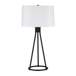 Nova 28 in. Blackened Bronze Tapered Table Lamp by Meyer&Cross