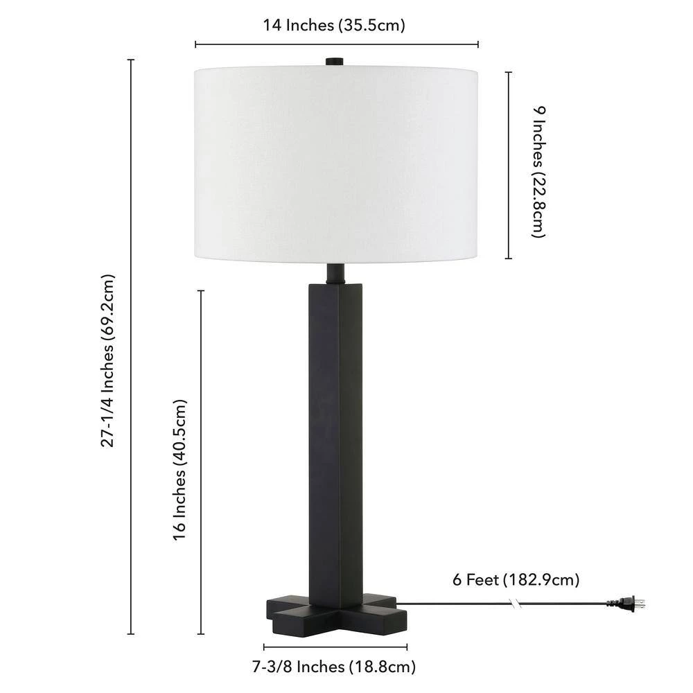 Dunand 27.25 in. Blackened Bronze Table Lamp by Meyer&Cross 8 Dunand 27.25 in. Blackened Bronze Table Lamp by Meyer&Cross - Image 6