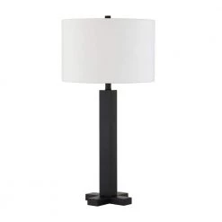Dunand 27.25 in. Blackened Bronze Table Lamp by Meyer&Cross