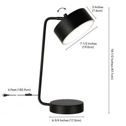 Wegner 18.5 in. Blackened Bronze LED Table Lamp by Meyer&Cross -Hot Sale HomeGlam Store blackened bronze meyer cross table lamps tl0495 fa 1000